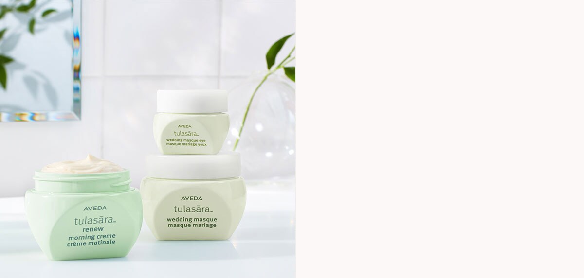 Aveda skincare Tulasara glowing skin