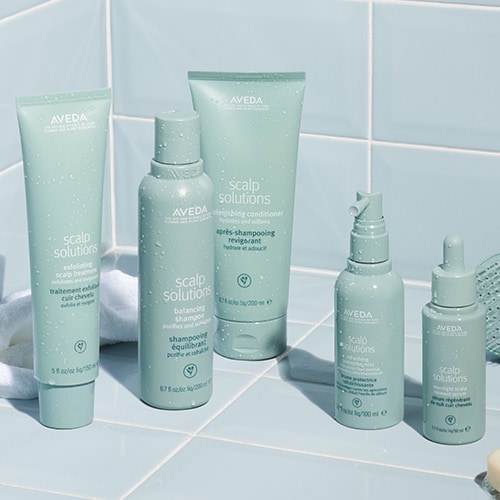 CONTINUE YOUR SCALP RENEWAL AT HOME. Purify, balance and protect with scalp solution.