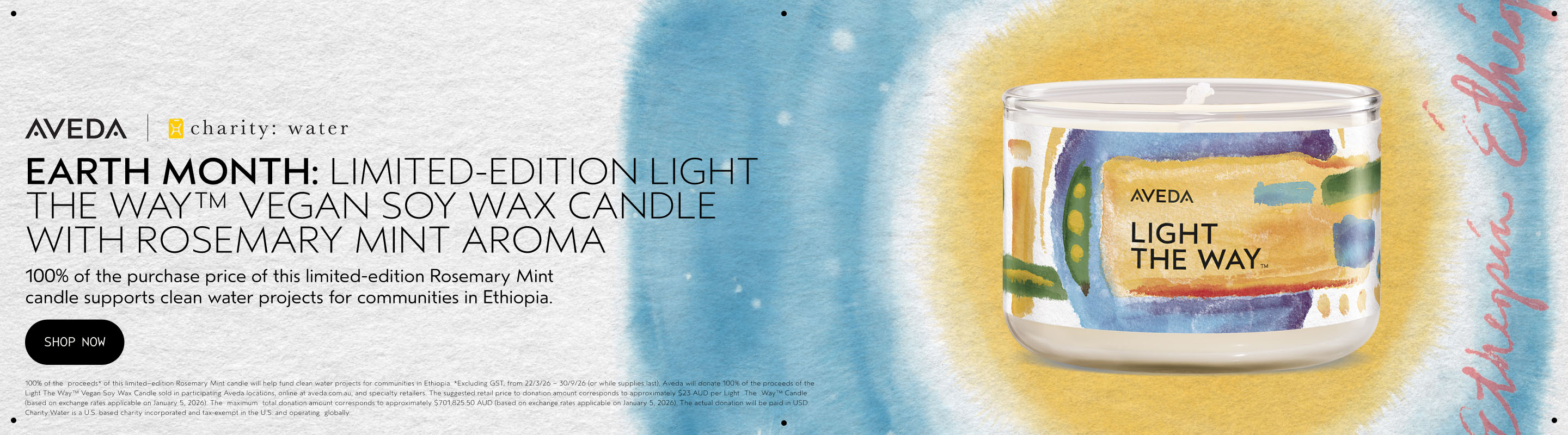 Limited-Edition Light The Way™ Vegan Soy Wax Candle with Rosemary Mint Aroma​