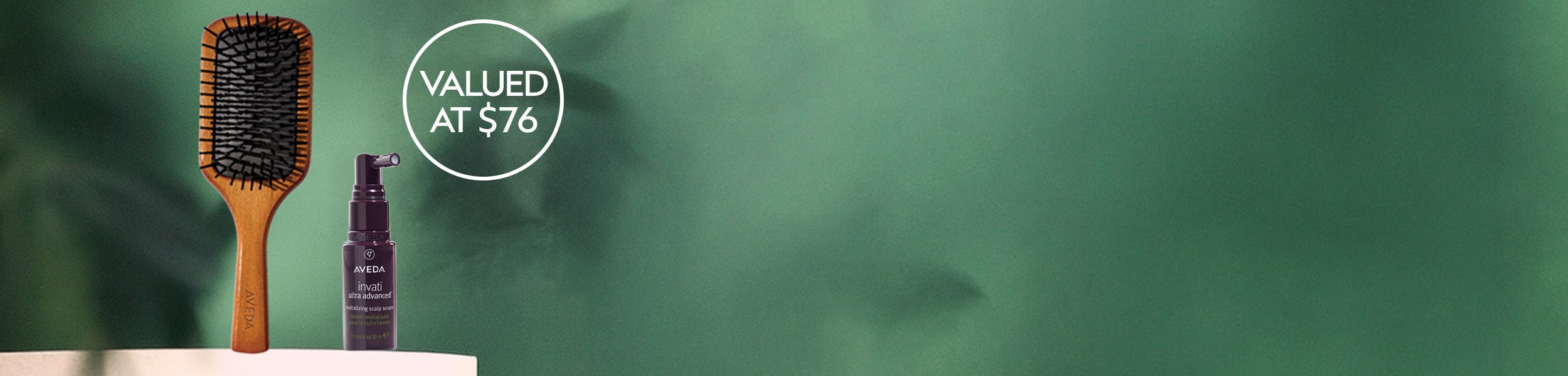 FREE Mini Paddle Brush & Travel Size Invati Scalp Serum with $180+ Spend